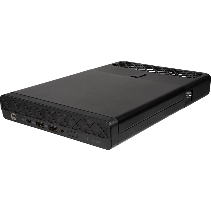 HP EliteDesk 8 Mini G1a (999A2ET), Mini-PC mit AMD Ryzen 5 220, 16 GB RAM, 512 GB SSD, tiefschwarz, Windows 11 Pro