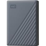 Western Digital WD Mobile My Passport-Festplatte 6 TB USB-C Siliziumgrau (Passwortschutz, Backup-Software, USB 3.2 Gen 1, 3 Jahre Garantie)