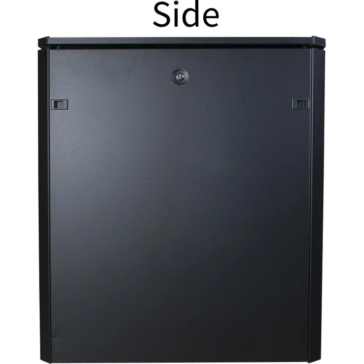 Logon 16U 19 Zoll Rack Serverschrank, Schwarz, 600mm breit, 800mm tief, IP40, abnehmbare Seitenteile, verstellbare Füße, maximale Tragfähigkeit 600 kg