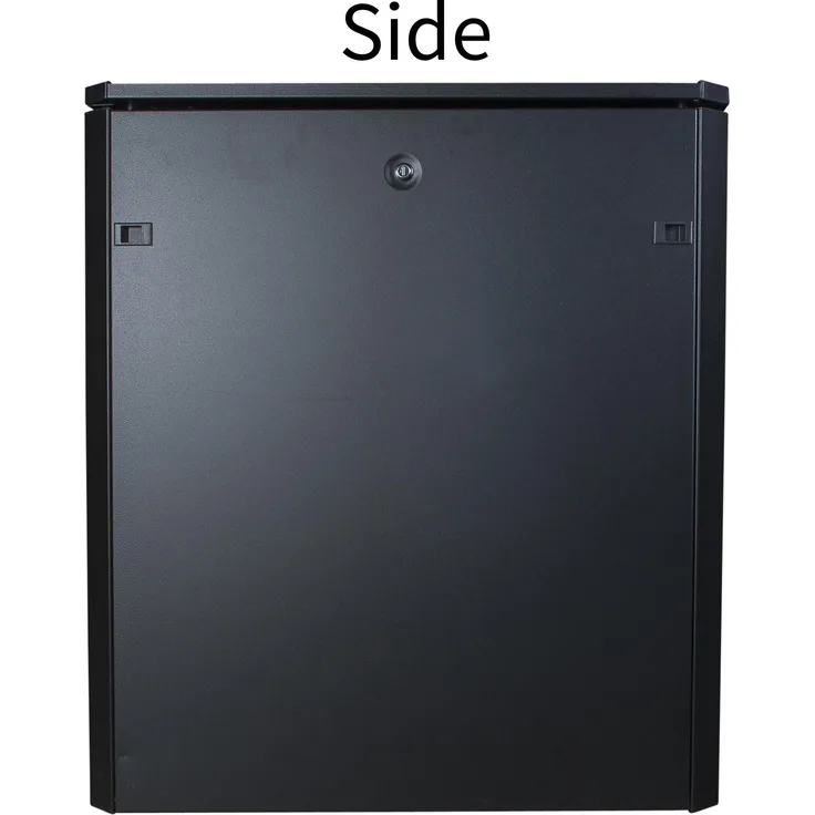 Logon 16U 19 Zoll Rack Serverschrank, Schwarz, 600mm breit, 800mm tief, IP40, abnehmbare Seitenteile, verstellbare Füße, maximale Tragfähigkeit 600 kg