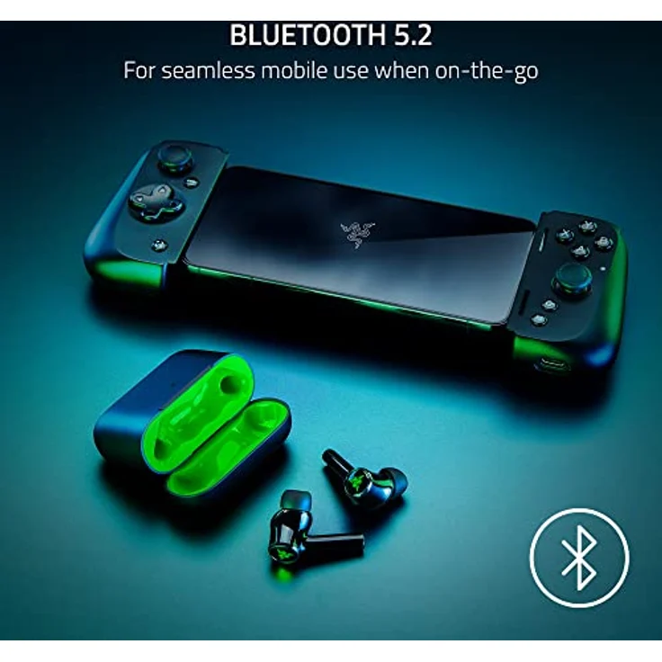 Razer Hammerhead HyperSpeed - Drahtlose Multiplattform-Gaming-Kopfhörer für Xbox (True Wireless Gaming Earbuds mit Razer HyperSpeed Wireless, Razer Chroma RGB und Bluetooth 5.3) Schwarz – Bild 5