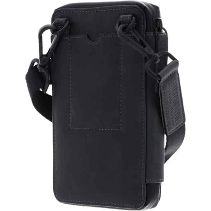 Leonhard Heyden Den Haag Handytasche aus 100% Leder, 11 cm x 4 cm x 18 cm, grau – Bild 4