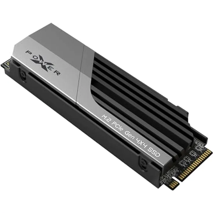 Silicon Power 1TB XS70 – funktioniert mit Playstation 5, Nvme PCIe Gen4 M.2 2280 interne Gaming SSD W/R bis zu 7.300 MB/6.000/s (SP01KGBP44XS7005)