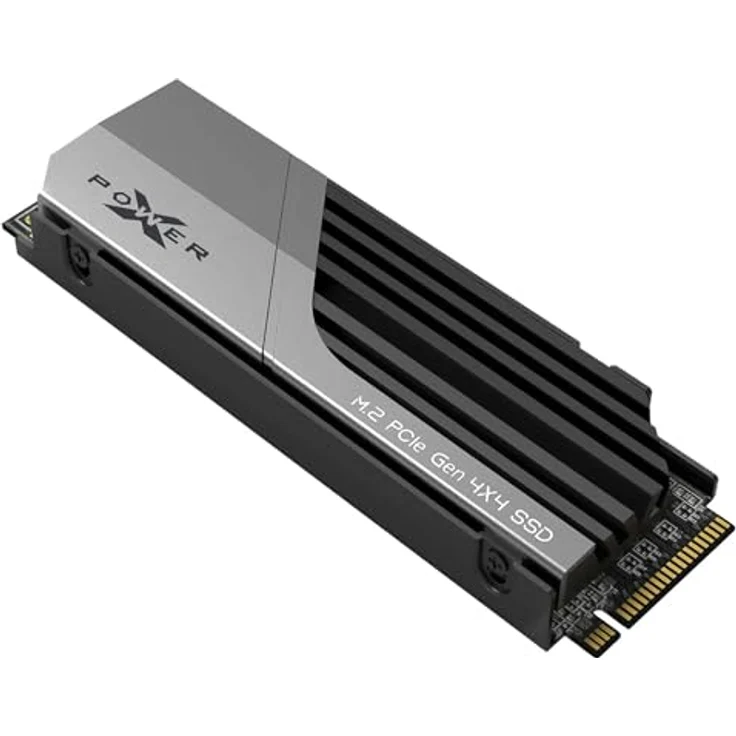 Silicon Power 1TB XS70 – funktioniert mit Playstation 5, Nvme PCIe Gen4 M.2 2280 interne Gaming SSD W/R bis zu 7.300 MB/6.000/s (SP01KGBP44XS7005) – Bild 1