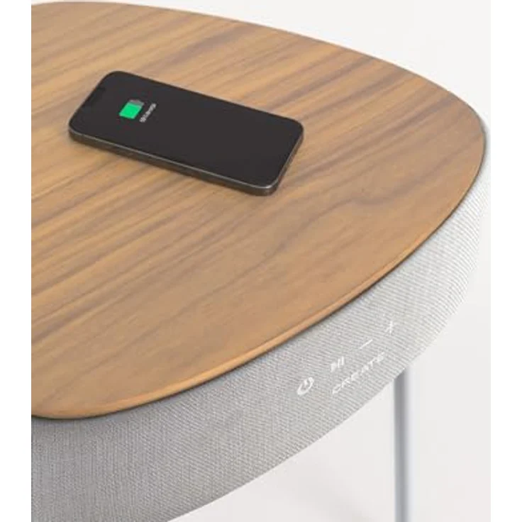 CREATE Speaker Table 180, Tischlautsprecher aus Naturholz mit unidirektionaler Tonqualität 180º, Bluetooth 5.0, kabelloses Ladegerät, 5h Laufzeit, MP3-, WMA- und WAV-Format – Bild 2