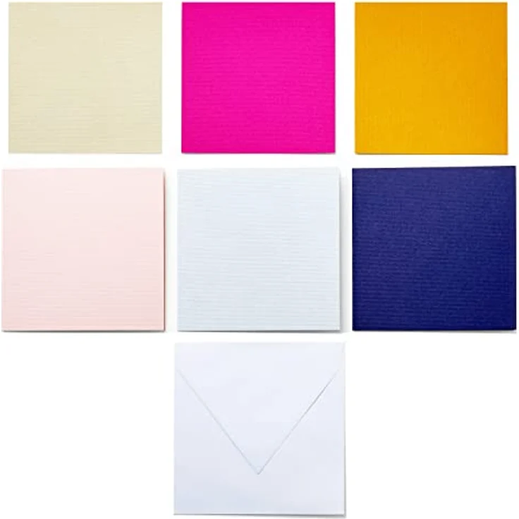 Cricut Insert Cards Sensei S40, Kartenset in Tulpenblau und Puder mit klebstofffreiem Design und passenden Umschlägen – Bild 12