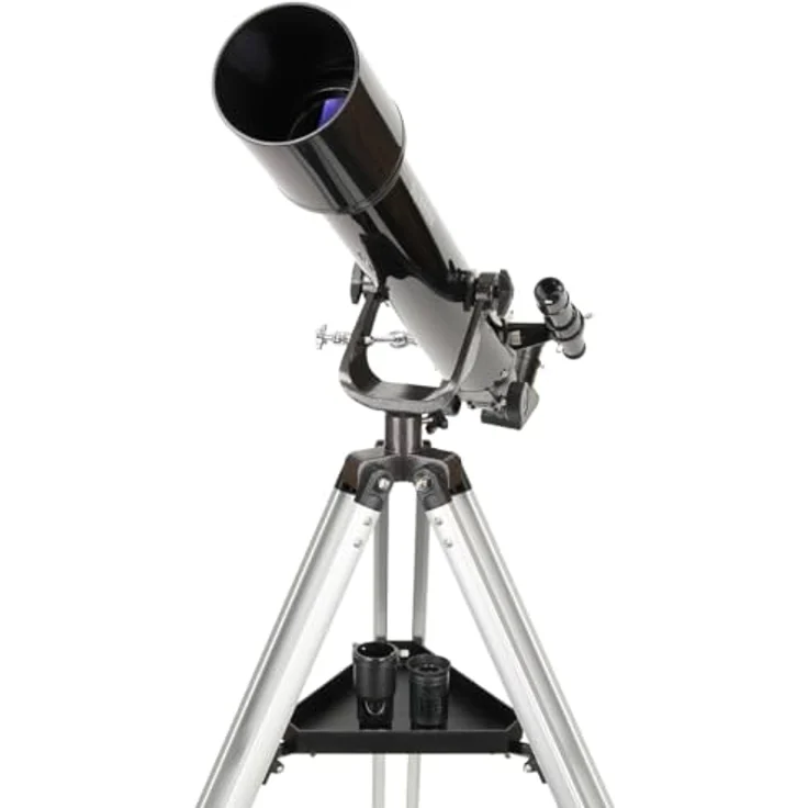 Skywatcher Mercury-707 (70mm (2,75 Zoll), f-700) Refraktor Teleskop Silber – Bild 3