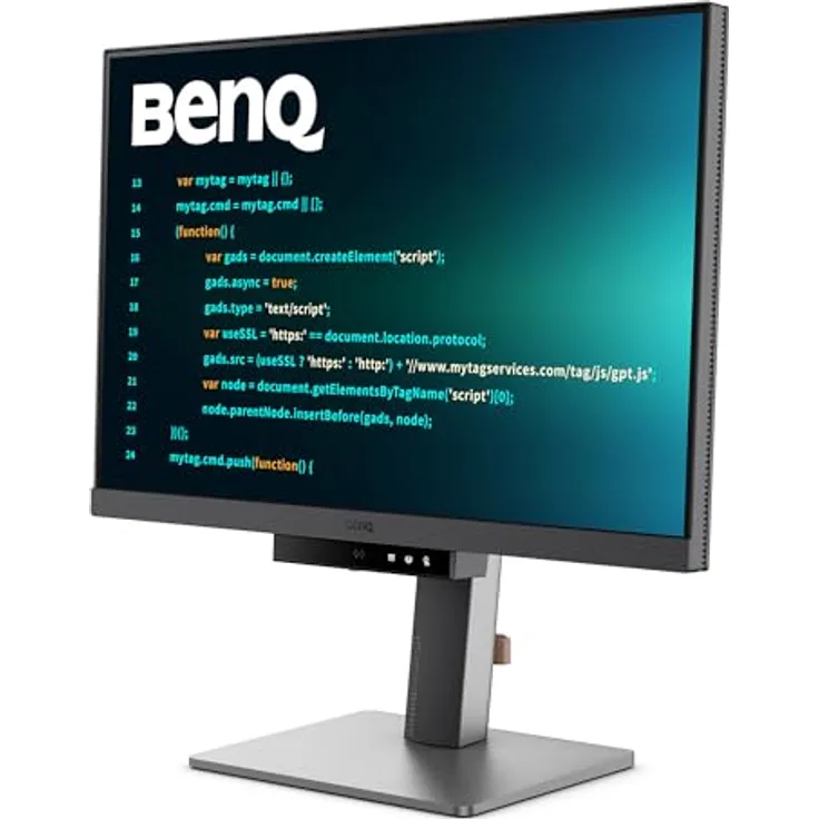 BenQ RD240Q 24.1" WQXGA Monitor für Programmierer, 90W USB-C, Profi Codier Modus, Ergonomisches Design, 16:10 Seitenverhältnis, Schlaf-Wach Rhythmus Modus, Eye-Care Technologie