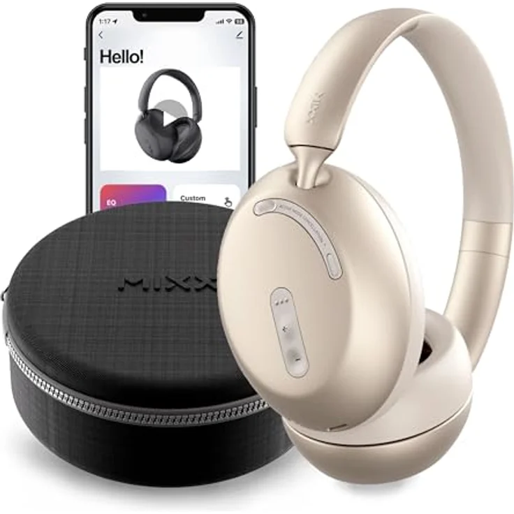 MIXX StreamQ D3, Over-Ear-Kopfhörer mit Active Noise Cancelling, bis zu 40 Stunden Laufzeit, faltbar, Siri und Google Assistant kompatibel – Bild 1