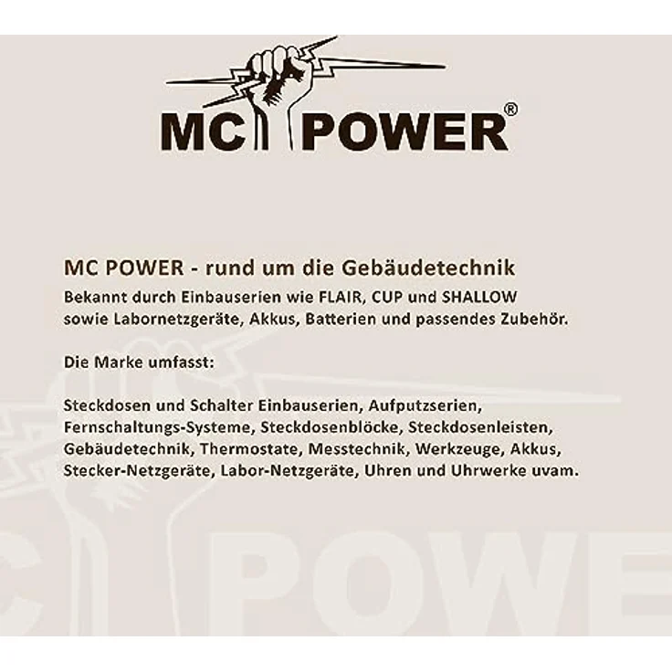 MC Power Netzkabel Verlängerungskabel 2 Meter, Eurostecker - Euro-Kupplung Typ-C, hohe Belastbarkeit bis 2,5A, schwarz – Bild 3