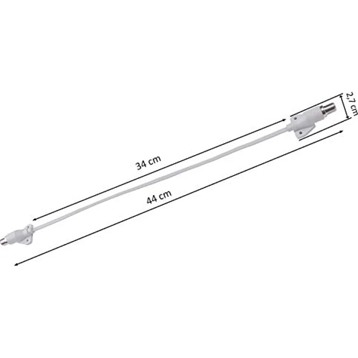 DUR-line Profi Fensterdurchführung 34 cm mit Alukern weiß – Bild 6