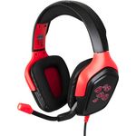 Konix Naruto Universal Spielen Headset mit Flexiblem Mikrofon für PS4, PS5, Xbox One, PC, Tablet, Smartphone, Schwarz/Rot