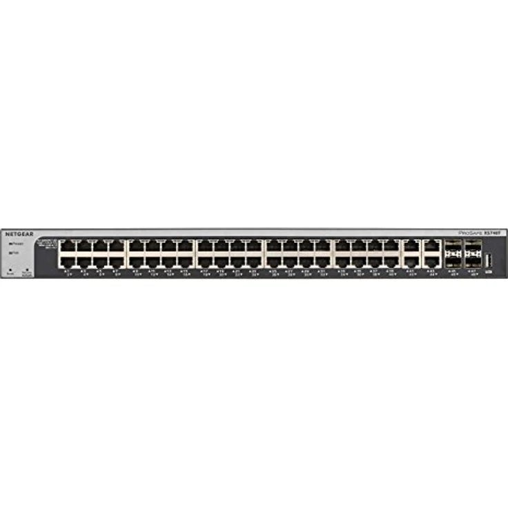 Netgear XS748T 48-Port 10G Ethernet LAN Switch Smart Managed Pro (mit 4x 10Gigabit SFP+, Desktop- oder Rack-Montage mit ProSAFE Lifetime-) schwarz – Bild 3