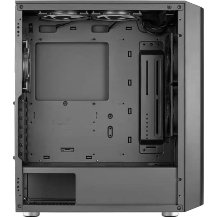 Aerocool INTERSTELLAR, ATX RGB Semitower Gehäuse, 3X PWM 120mm ARGB Lüfter + 2X 120mm Lüfter, gehärtetes Glasfenster, Schwarz – Bild 5