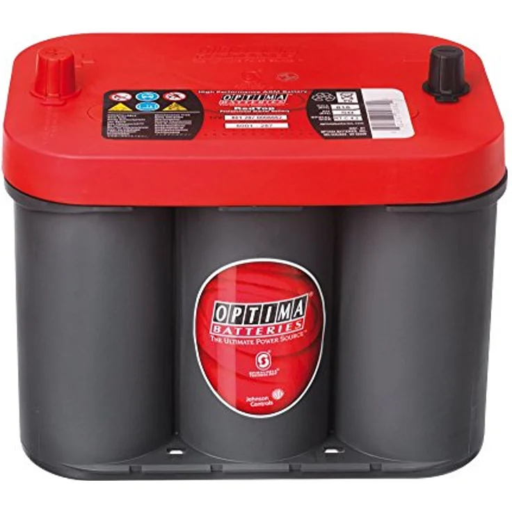 Optima Red Top RT C - 4.2, 12V 50Ah AGM Starterbatterie mit Spiralcell Technologie und 815A Kälteprüfstrom – Bild 1