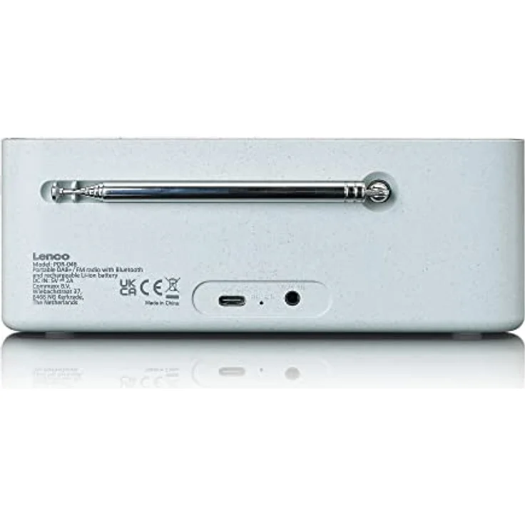 Lenco PDR-046GY tragbares DAB+ Radio - DAB+ Radio mit Bluetooth® - PPL FM - 5 Speichertasten - Radiowecker - integrierter Akku - grau – Bild 5