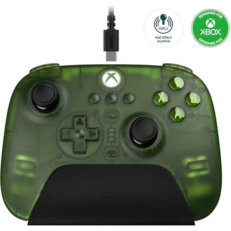 8bitdo Ultimate 3-Mode Controller 81HB03D, Gaming Controller für Windows, iOS, Android, Xbox One S, Xbox Series X, mit 2 programmierbaren Back Paddle Buttons, Audio Jack und präziser Steuerung, Grün – Bild 1
