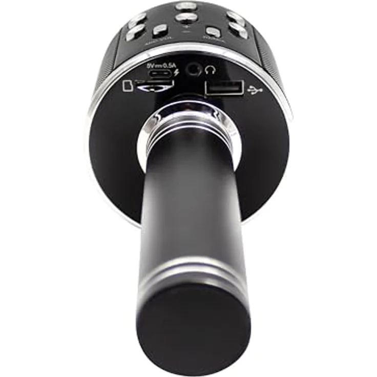 DENVER KMS-20B, Kabelloses Bluetooth-Karaoke-Mikrofon mit Lautsprecher, 5-6 Stunden Spielzeit, USB/SD-Steckplatz – Bild 5