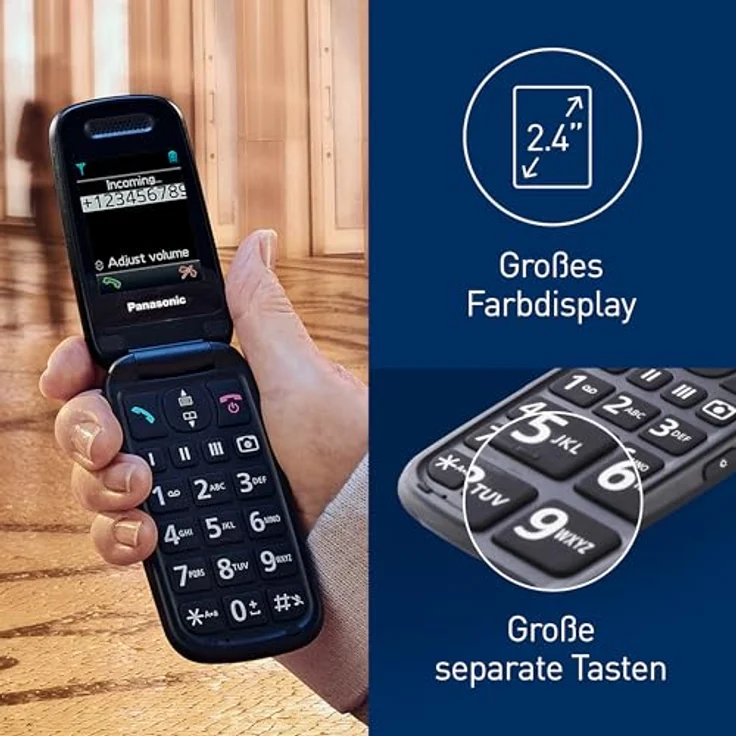 Panasonic KX-TU446 Seniorenhandy Schwarz – Bild 3