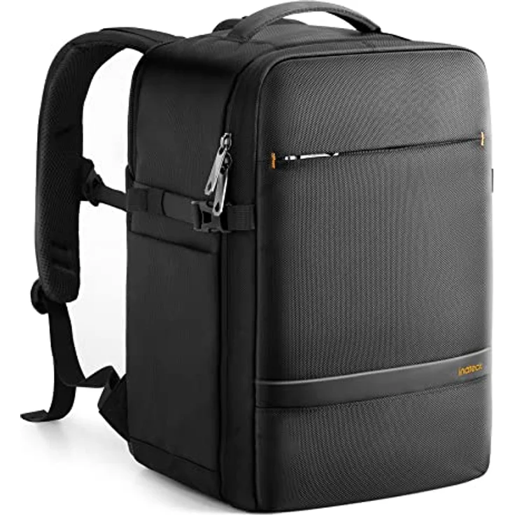 Inateck 20L Ryanair Handgepäck 40x20x25 Reiserucksack Flugzeug Laptop Rucksack kompatibel mit 14-Zoll MacBook Pro, spritzwassergeschütztes, Damen Herren mit Trolley-Gurt und 2 Griffen – Bild 1