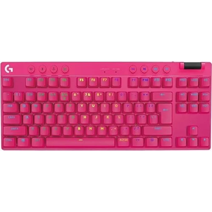 Logitech G Pro X TKL Wireless Gaming-Tastatur, Pink – Bild 1