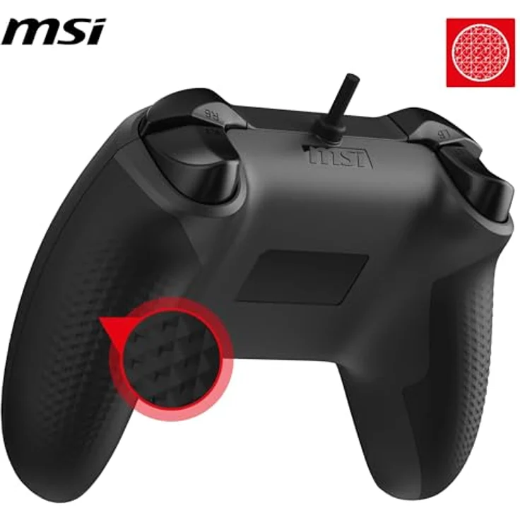 MSI FORCE GC200, Gaming Controller für Android und PC mit Hall-Effekt-Trigger, analogen Sticks und vibrationsfeedback, Schwarz – Bild 5