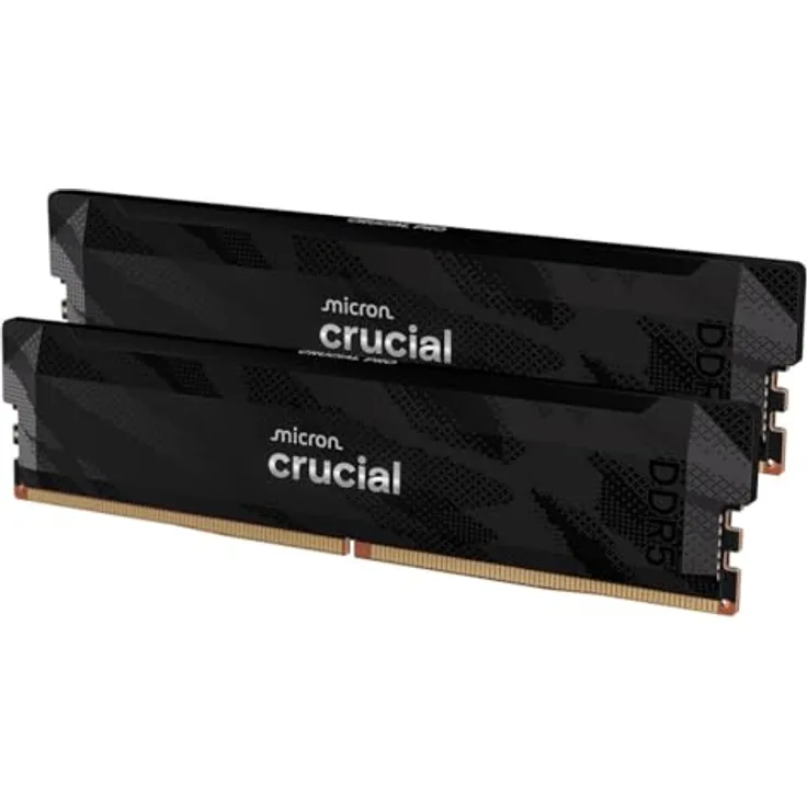 Crucial Pro DDR5-6400 Kit, 32GB (2x16GB) UDIMM, CL32 B Overclocking, 6400 MHz, Schwarz