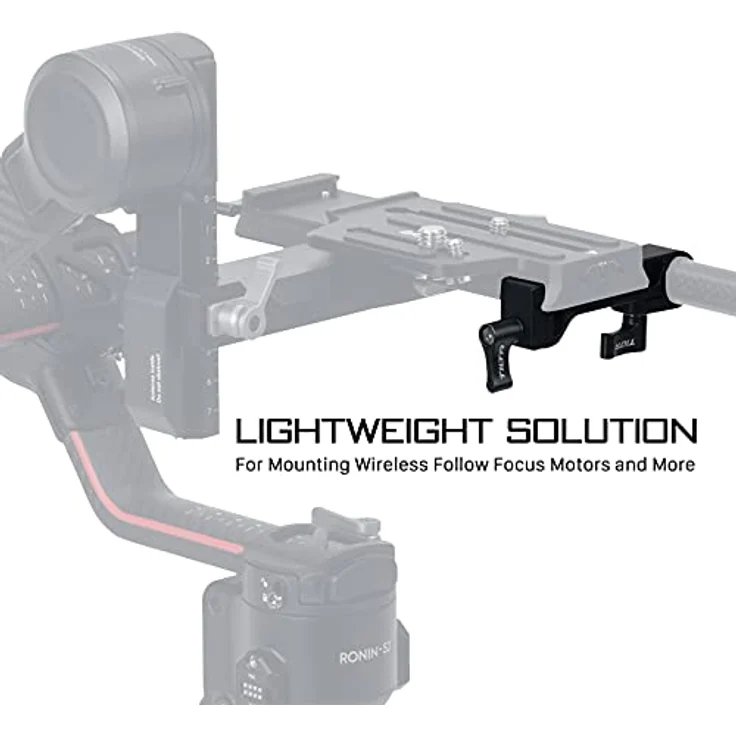 Tilta 15 mm Einzelstab-Befestigung für Manfrotto Verlängerungsplatte, kompatibel mit DJI RS4/RS4 Pro/RS3/RS3 Pro/RS2/RSC2, Aluminiumlegierung, leicht und langlebig – Bild 4