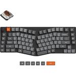 Keychron K15 MAX Custom Wireless Mechanische Tastatur 2.4 GHz/Bluetooth/USB-C, Hot-swap, RGB, QMK/VIA Programmierbare Makros, PBT Keycaps, Super Brown Switch, für Mac Windows