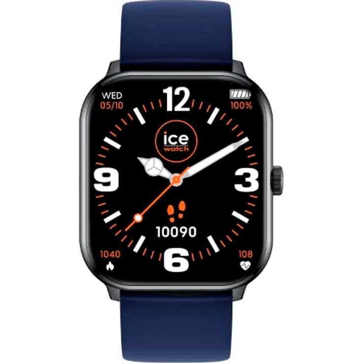 Ice-Watch - ICE smart Black navy - Schwarze Smartwatch für Herren/Unisex mit Silikonarmband - 021410 (1,85") – Bild 1