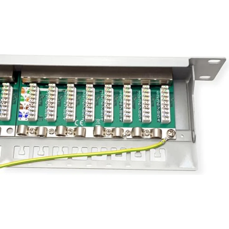 VALUE Kat.6A 19"-Patchpanel, 24 Ports, geschirmt, RJ-45-Anschluss, grau – Bild 3