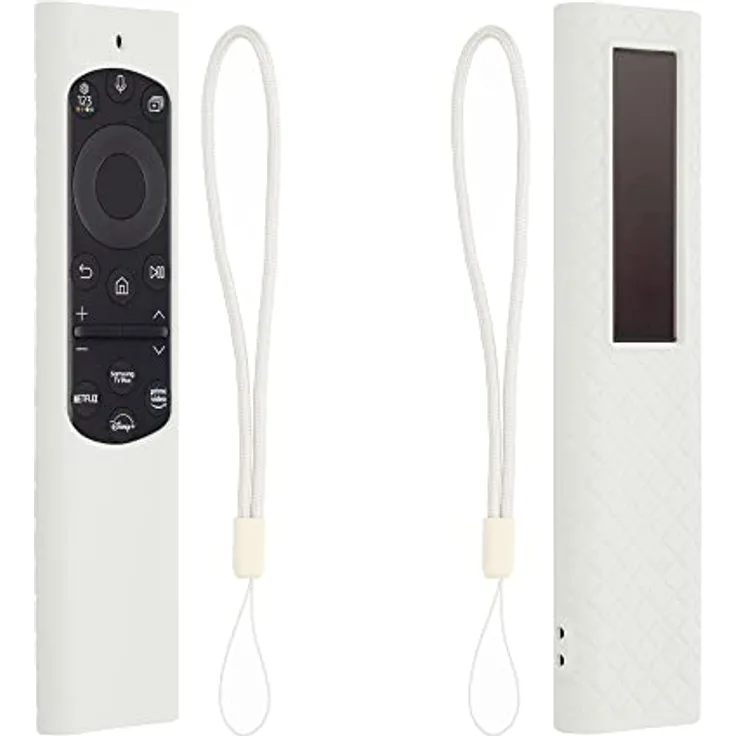 kwmobile Silikonhülle für Samsung Smart TV TM2280e Fernbedienung - Weiß, Flexibles, rutschfestes Case, Kompatibel mit BN59-01385 / BN59-01386 / BN59-01391A