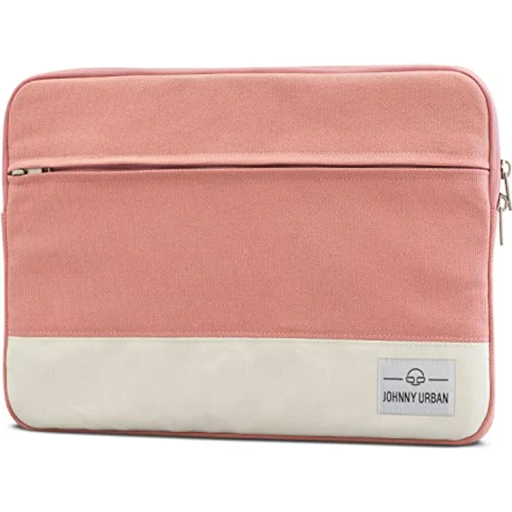 Johnny Urban MacBook Pro 13 (2020-2016) Hülle, MacBook Air (2020-2018) Tasche Rosa Laptop Sleeve aus Baumwolle Laptoptasche fürs MacBook Pro 13, MacBook Air, 11-12 Zoll Notebooks