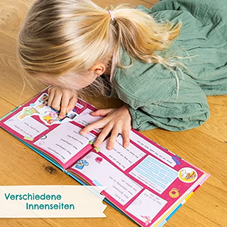 Papierdrachen Hochwertiges Freundebuch für Kinder - Bibi & Tina - Poesiealbum für alle kleinen Pferdefreunde - für 27 Freunde - buntes kindgerechtes Design – Bild 3