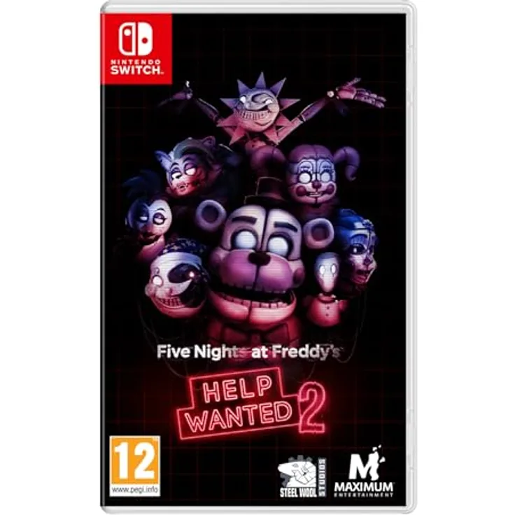Maximum Entertainment Five Nights at Freddys: Help Wanted 2 [PEGI] (Deutsch spielbar) (Nintendo Switch) - VIP Zugang, Fazcade-Spiele, Pizzaplex-Salon, Sister Location Minispiele, E-Ticket-Attraktionen