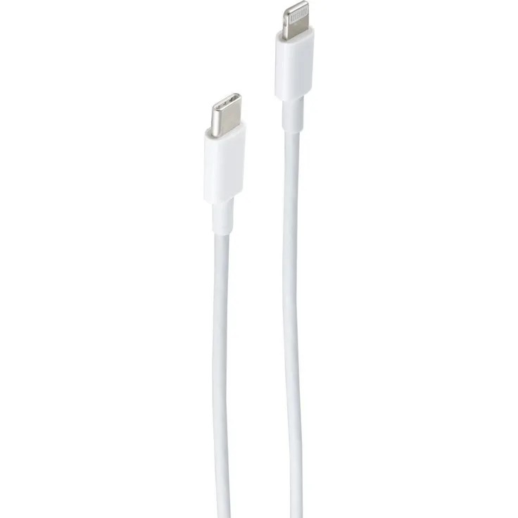 Shiverpeaks BS14-13052, USB-C zu 8-Pin Ladekabel, 1,5 m, Power Delivery bis 18W, Weiß