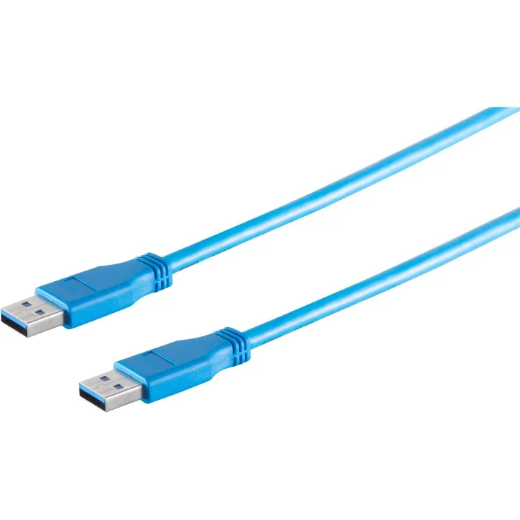 Shiverpeaks USB Kabel A Stecker - A Stecker USB 3.0, blau, 1m, 5000 Mbit/s Übertragungsrate