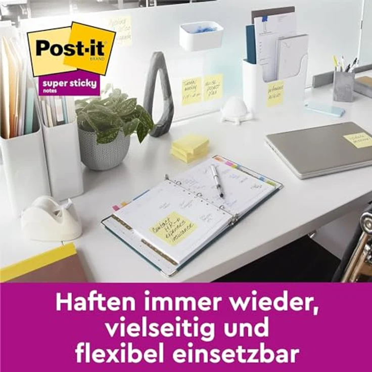 Post-it Notes Haftnotizblock 51x76mm, gelb, 100 Blatt, 70g/qm, VE=12 Blöcke – Bild 2