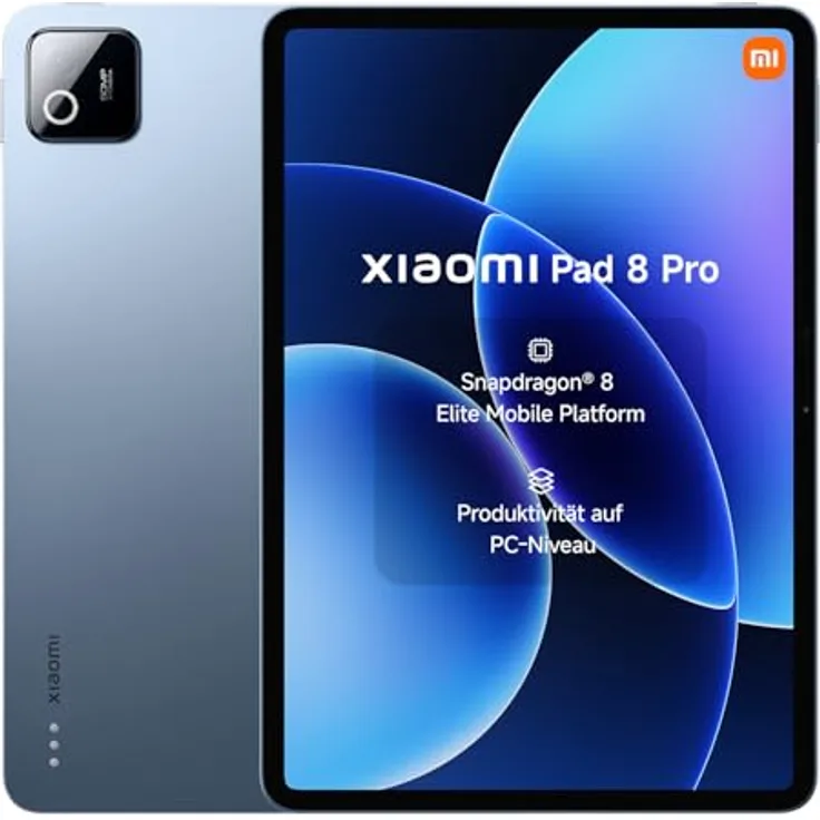 XIAOMI Pad 8 Pro, 11,2 Zoll Tablet mit 8GB RAM, 256GB Speicher, Snapdragon® 8 Elite, 9200mAh Akku, 144Hz Display, HyperAI, Blau, 3 Jahre Garantie