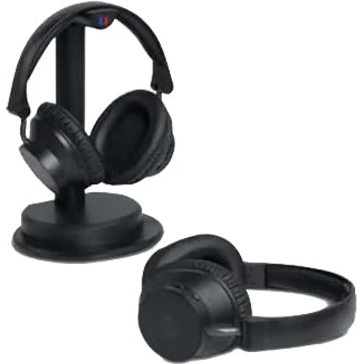 MUSE M288CTV TV-Kopfhörer mit Sender- und Ladestation, Bluetooth, Freisprecheinrichtung, unabhängige Kanaleinstellung, 30 Stunden Akkulaufzeit, Equalizer – Bild 1