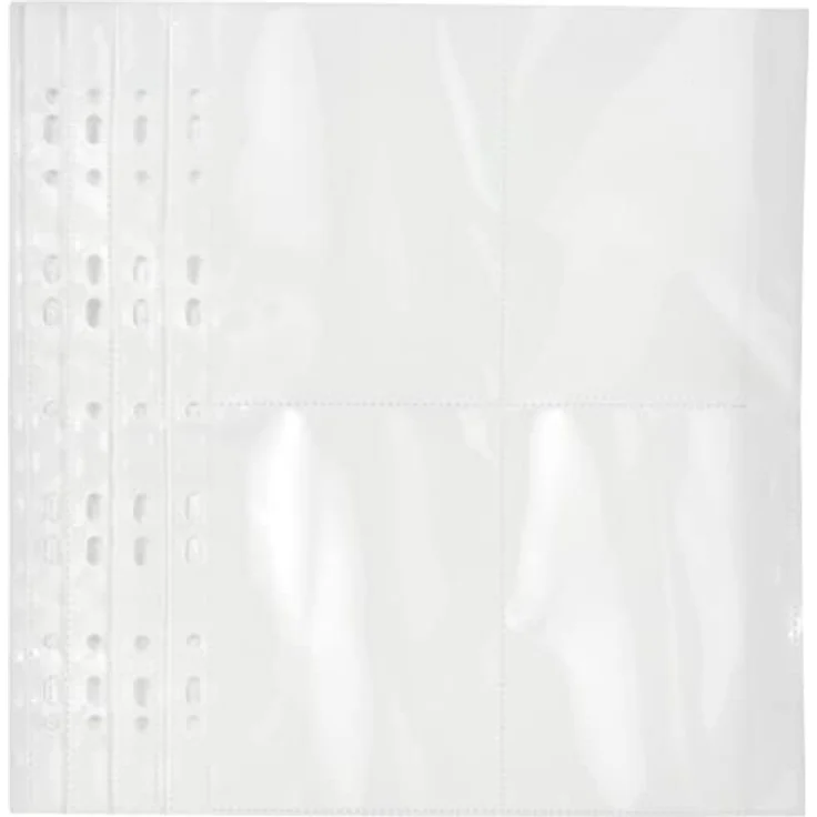 VELOFLEX Fotoalbum VeloflexFotohüllen, 5er Pack für 10x15 cm Fotos, glasklar, seitlicher Heftrand, Euro-Lochung – Bild 3