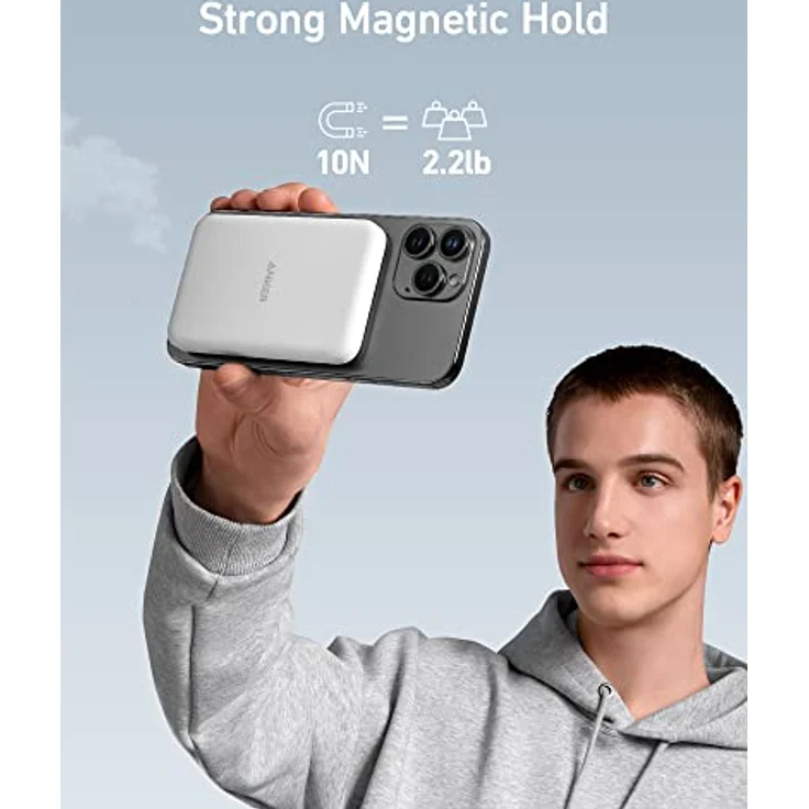 Anker 621 Magnetic Battery (MagGo), weiß (A1610022) – Bild 4