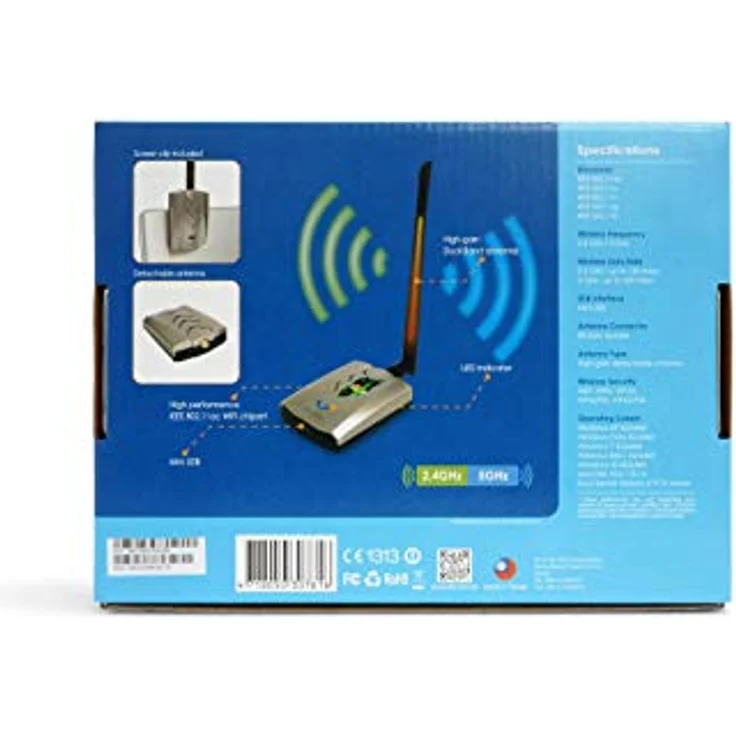 ALFA Network AWUS036ACHM, AC1200 Dual-Band WLAN-Adapter mit abnehmbarer 5 dBi Antenne, mini USB, MT7610U Chipset – Bild 5