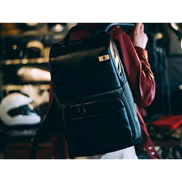 Artisan & Artist ACAM-BS0001 Basalt Backpack, Fotorucksack mit flexiblem Innenraum für SLR-Kamera und 13" Notebook, wasserabweisendes synthetisches Leder – Bild 6