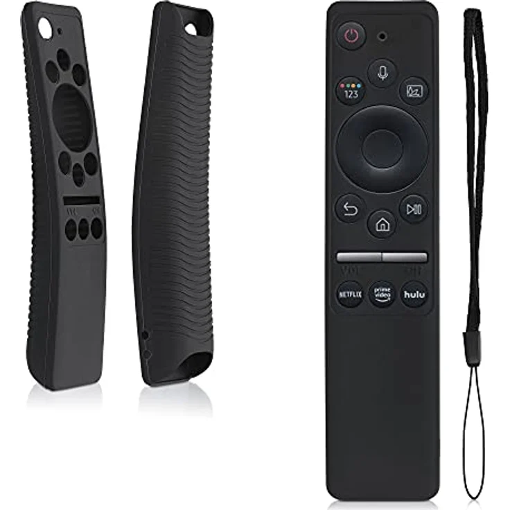 kwmobile Hülle Fernbedienung kompatibel mit Samsung BN59-01312A / BN59-01312B - Silikon Case für TV Zubehör in Schwarz – Bild 1