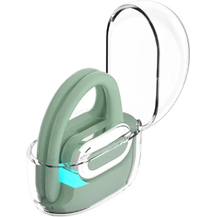 Maxcom Freesound Open MWH01 kabellose Kopfhörer, Bluetooth 5.4, mintgrün, bis zu 5h Akkulaufzeit, Touchscreen-Steuerung