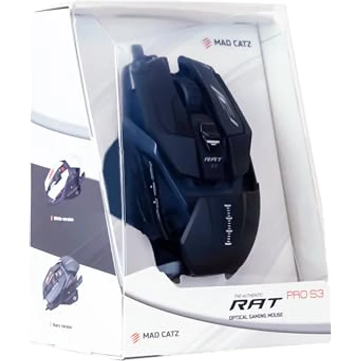Mad Catz The Authentic R.A.T. Pro S3 Optical Gaming Mouse BLACK - Maus (Schwarz) – Bild 10
