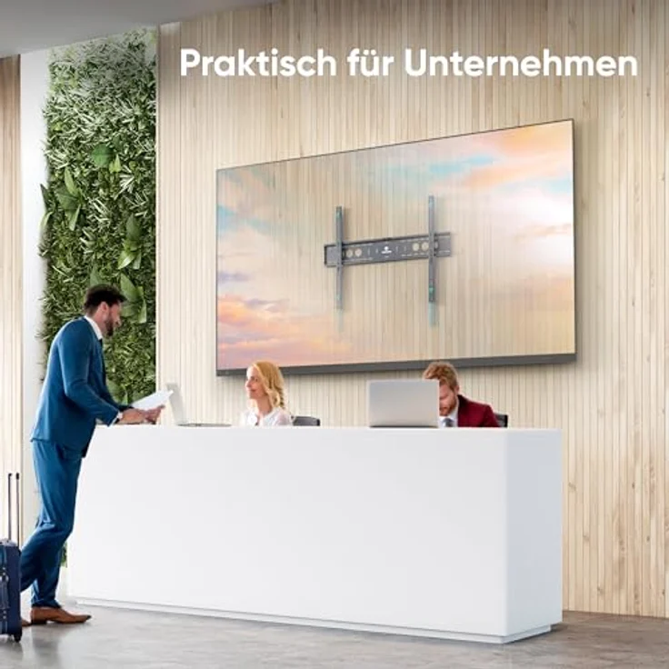 ONKRON UF12-B, Ultra Slim TV Wandhalterung für 60-110 Zoll Fernseher bis 120 kg, max VESA 900x600, schwarz – Bild 5