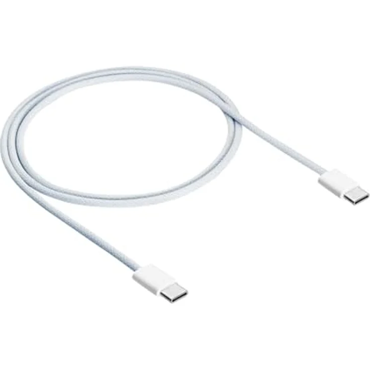 Akyga AK-USB-51, 1 m USB C Kabel, USB 2.0, weiß, Schnellladung bis 60 W – Bild 1