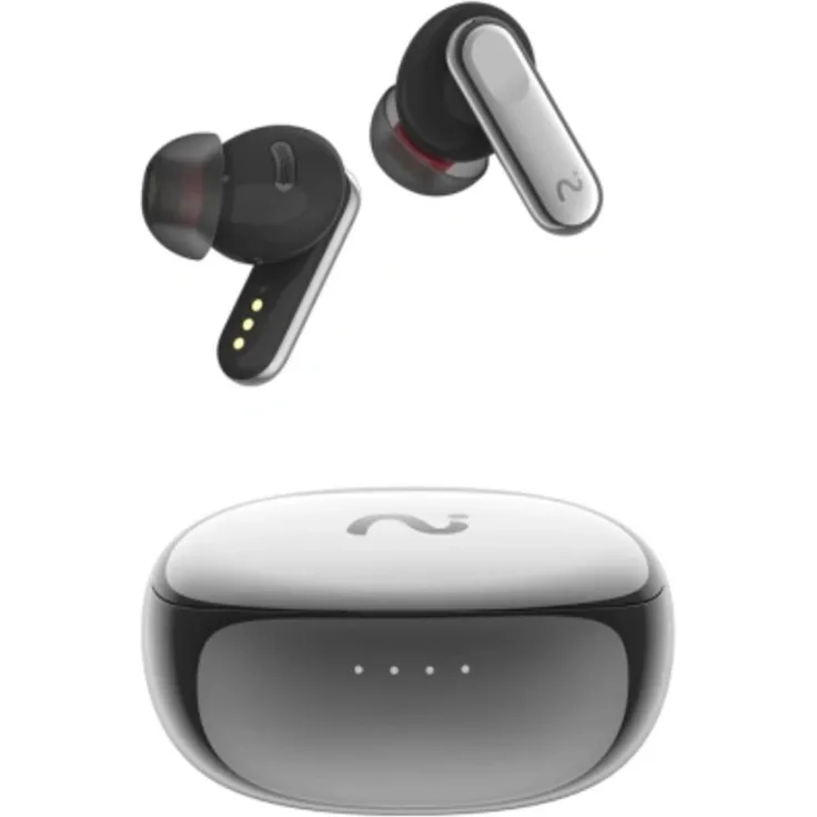 Wisam VIAIM Nano+ KI-Ohrhörer mit Diktiergerät, Silber, aktive Geräuschunterdrückung, automatische Audioaufnahme und Transkription in 78 Sprachen, IP55 Schutz